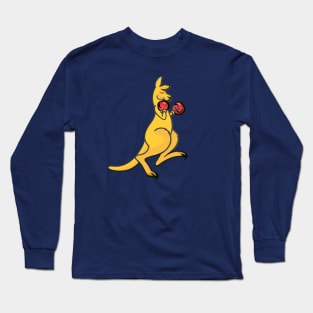 Boxing Kangaroo Australia Long Sleeve T-Shirt